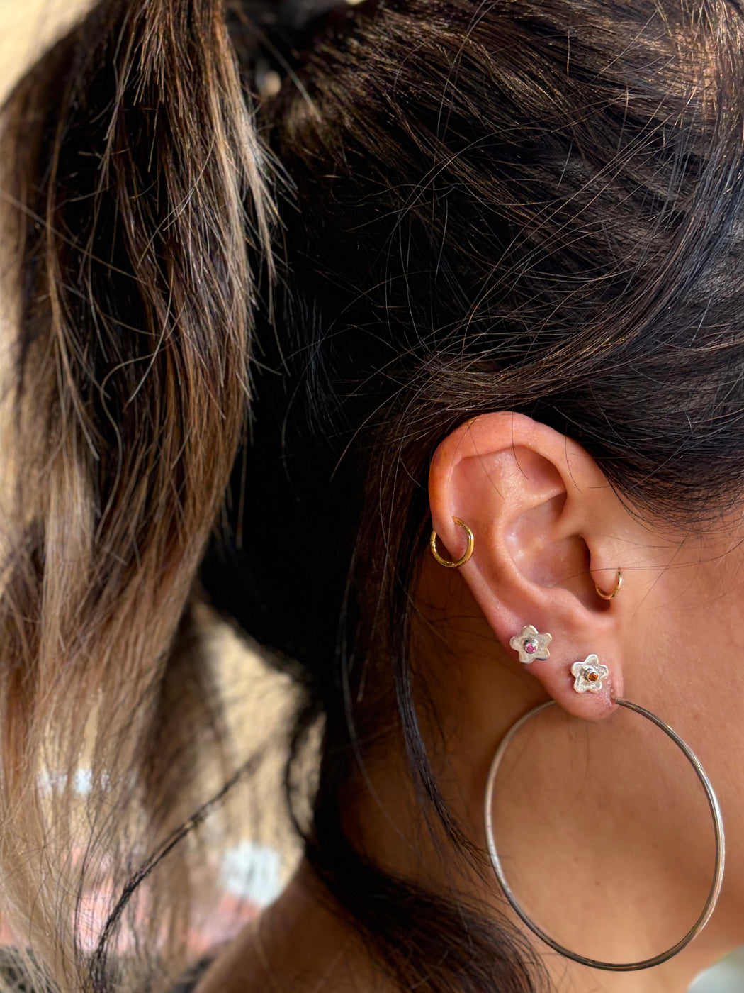 Shana Cave Small Flower Stud Piece