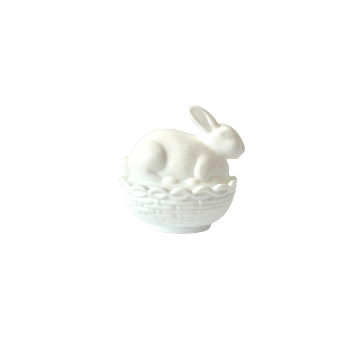 Mosser Glass Bunny Basket