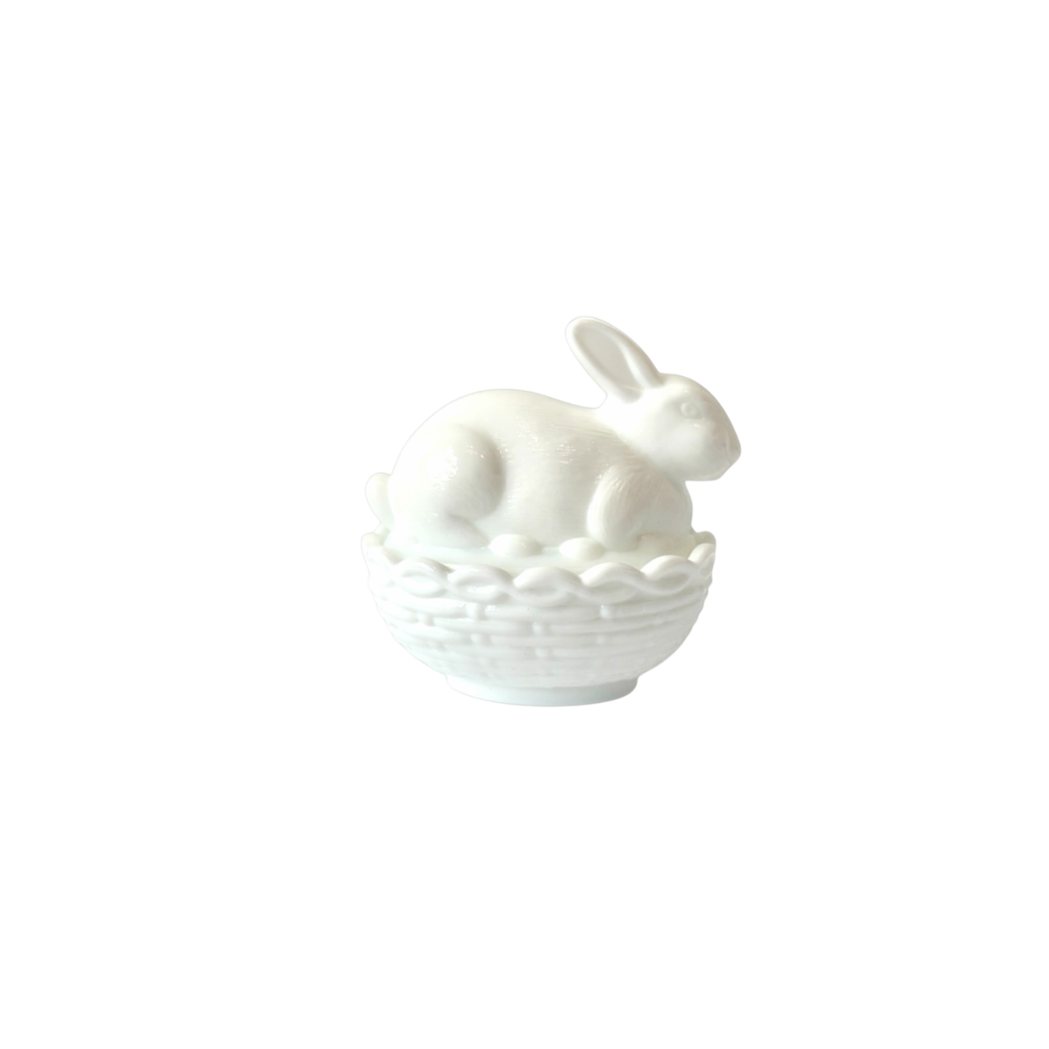 Mosser Glass Bunny Basket