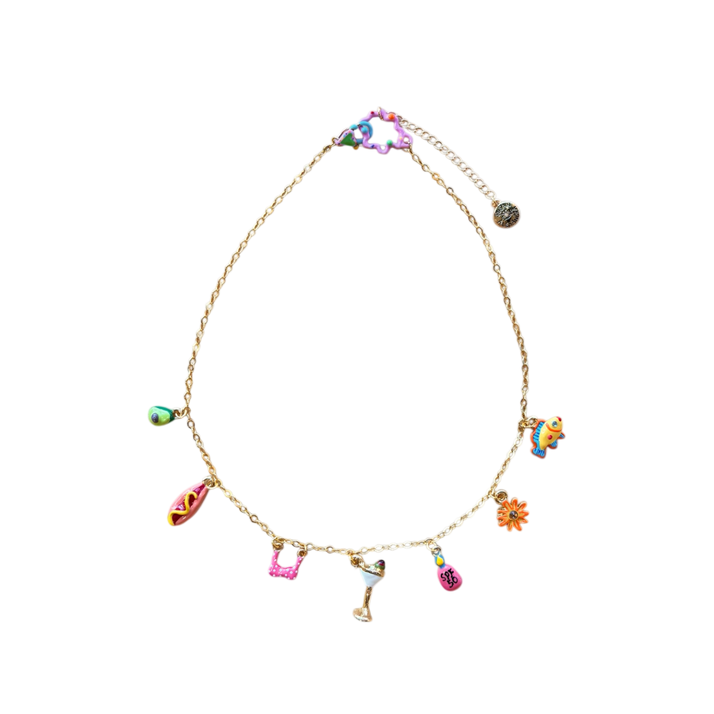 Susan Alexandra 7 Tiny Charms Necklace