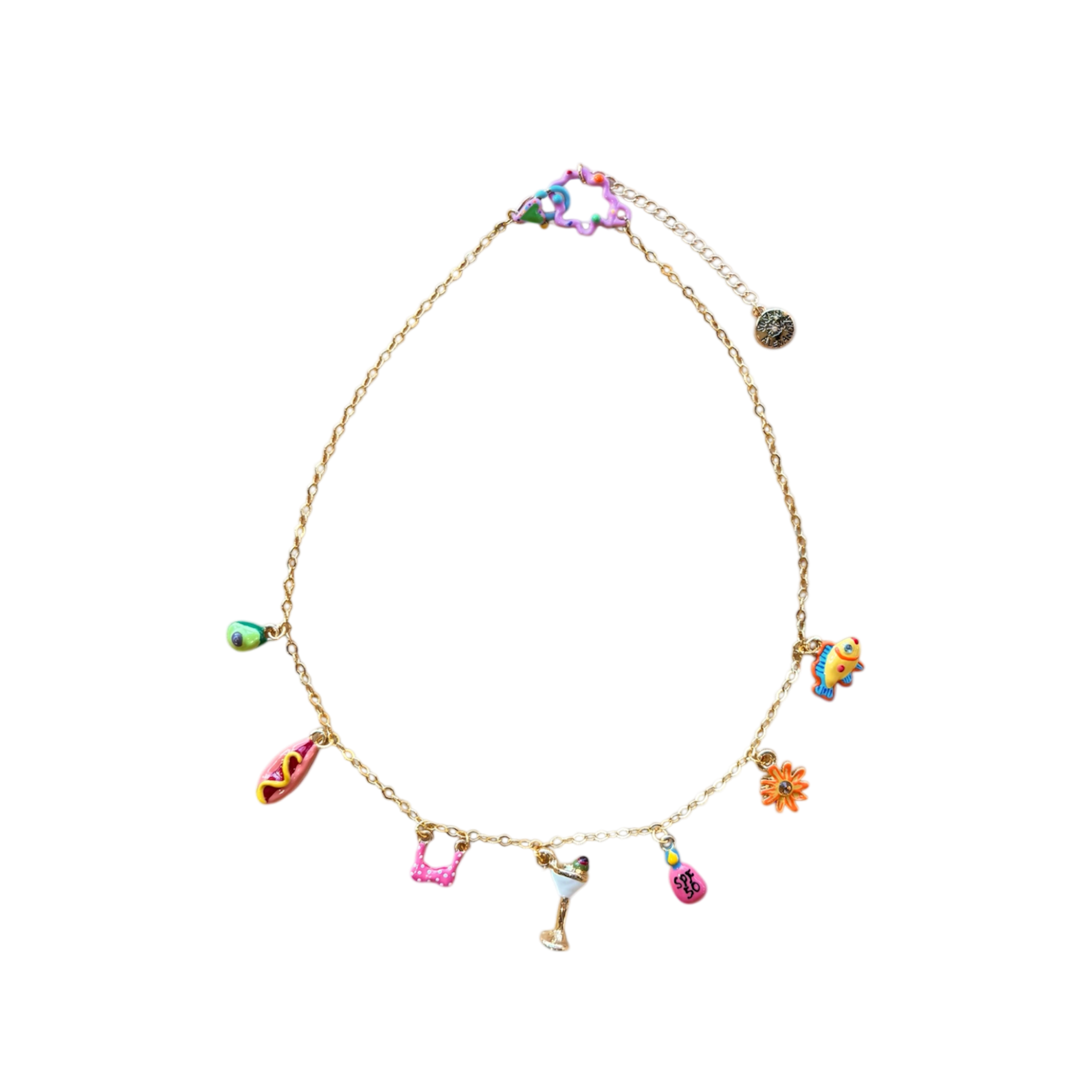 Susan Alexandra 7 Tiny Charms Necklace