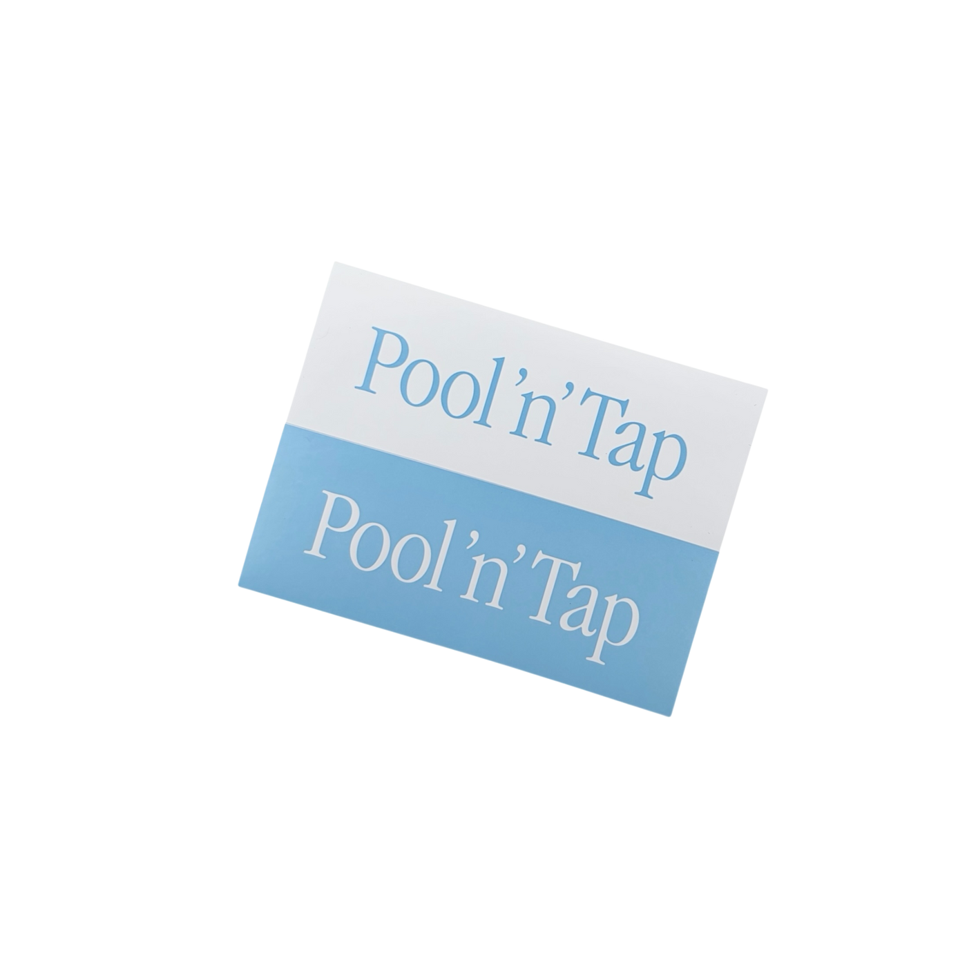 Pool 'n' Tap Sticker (2tone Logo)