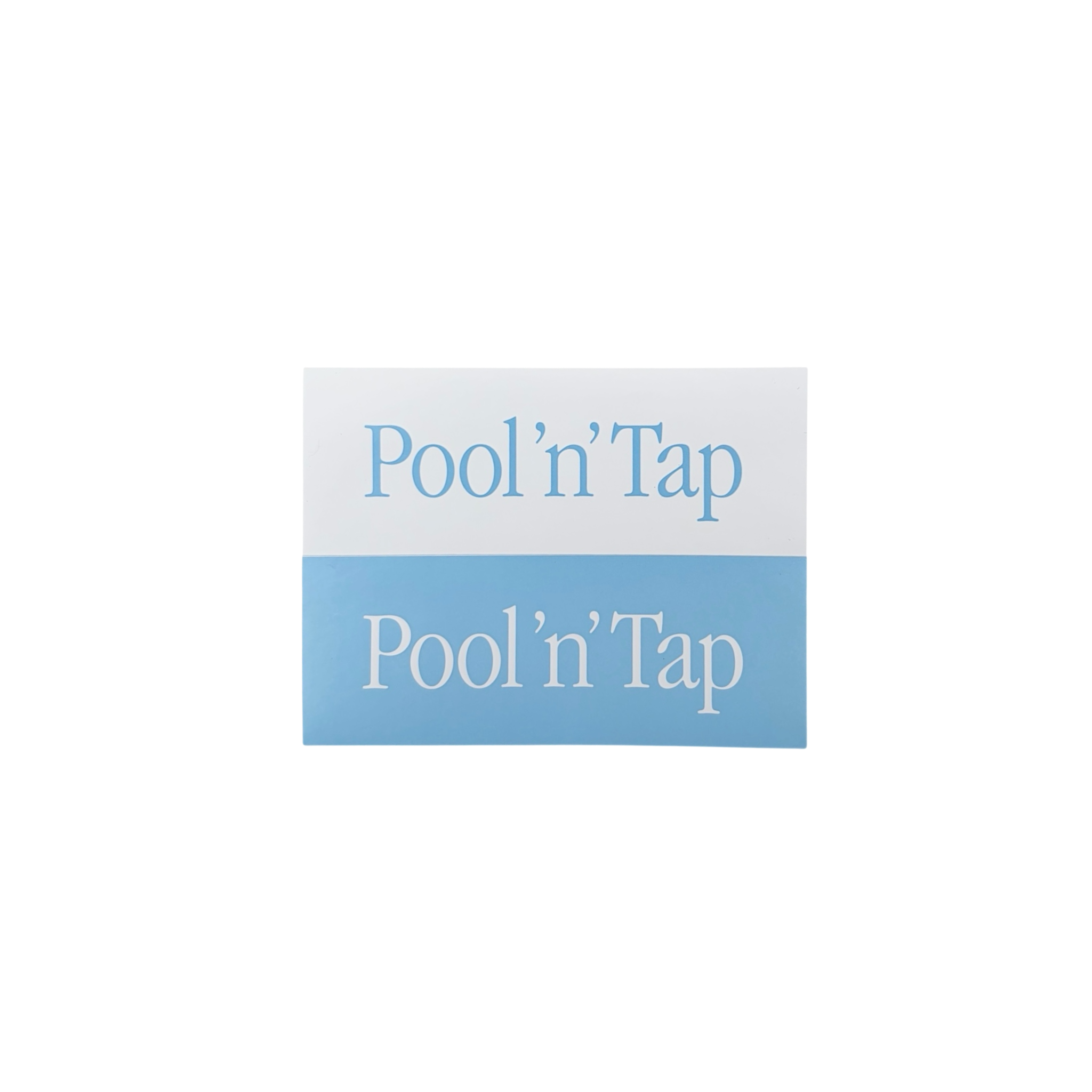 Pool 'n' Tap Sticker (2tone Logo)